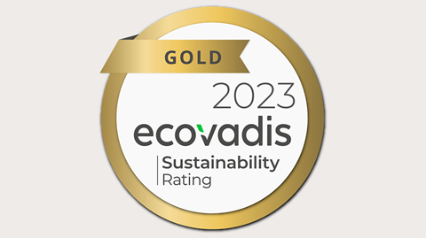 EcoVadis Gold Medaille für Nachhaltigkeit
