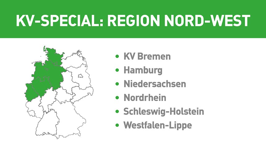 KV-Special Region Nord-West: Arzneimittelvereinbarungen und Richtgrößen