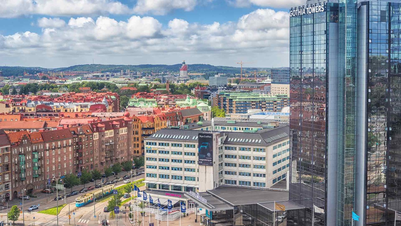 Blick von den Türmen von Göteborg, Mässansgata Göteborg